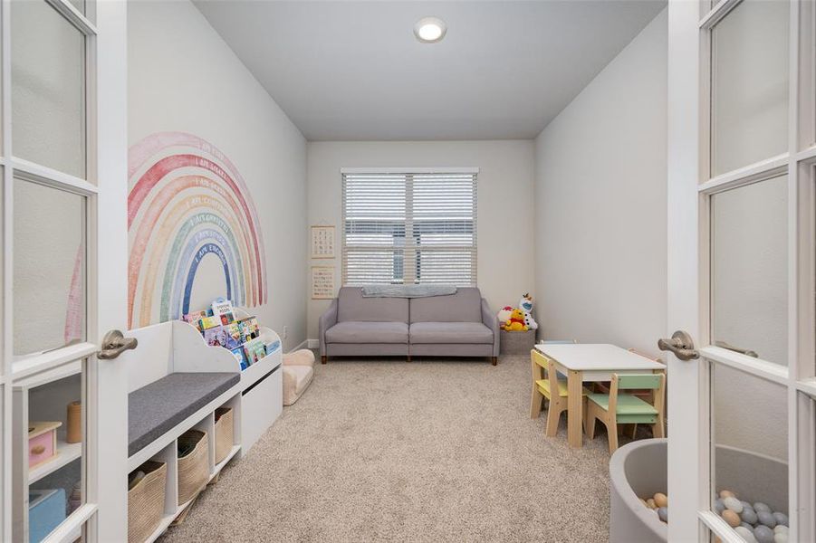 Furnished interior view inside a new home in , Krum (Image 10).