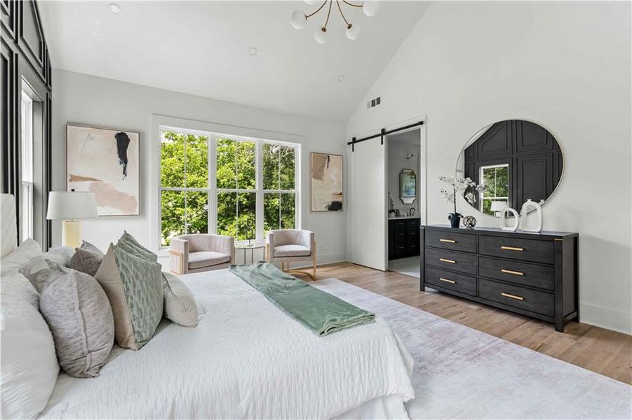 Furnished interior view inside a new home in , Atlanta (Image 11).