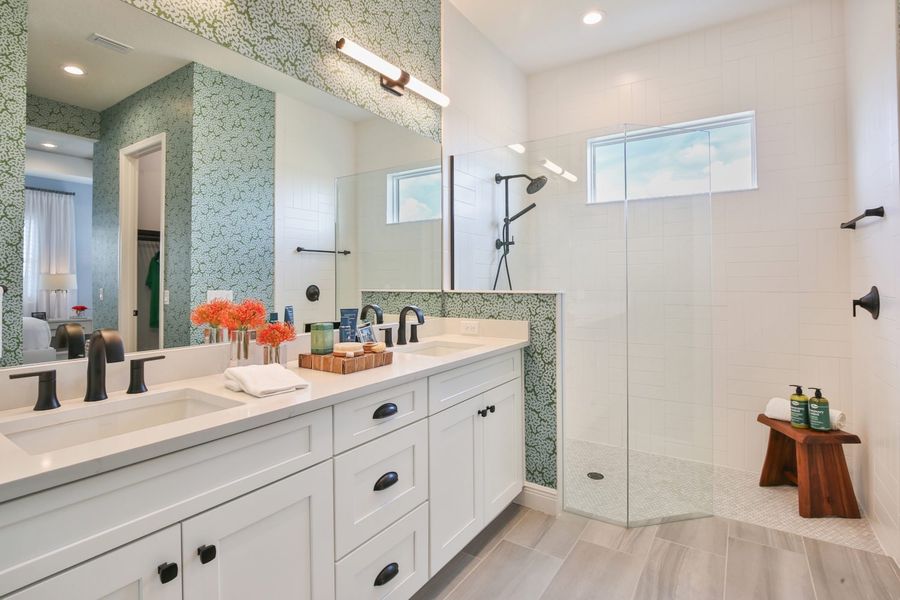 Furnished interior view inside a new home in Palm Grove, Lakewood Ranch (Image 14).