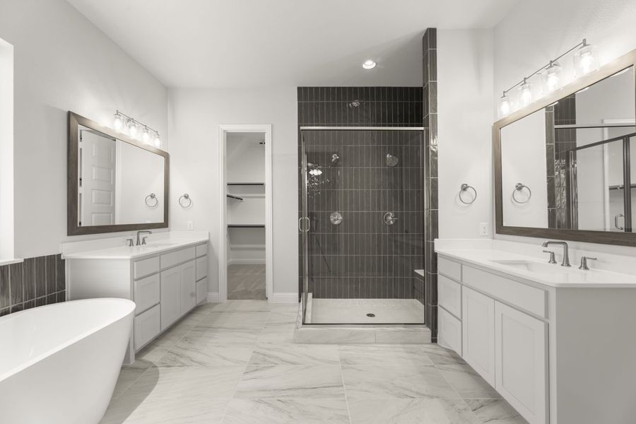 Representative furnished interior of a home built from the Jordan by Windsor Homes in Nelson Lake Estates, Rockwall (Image 14).