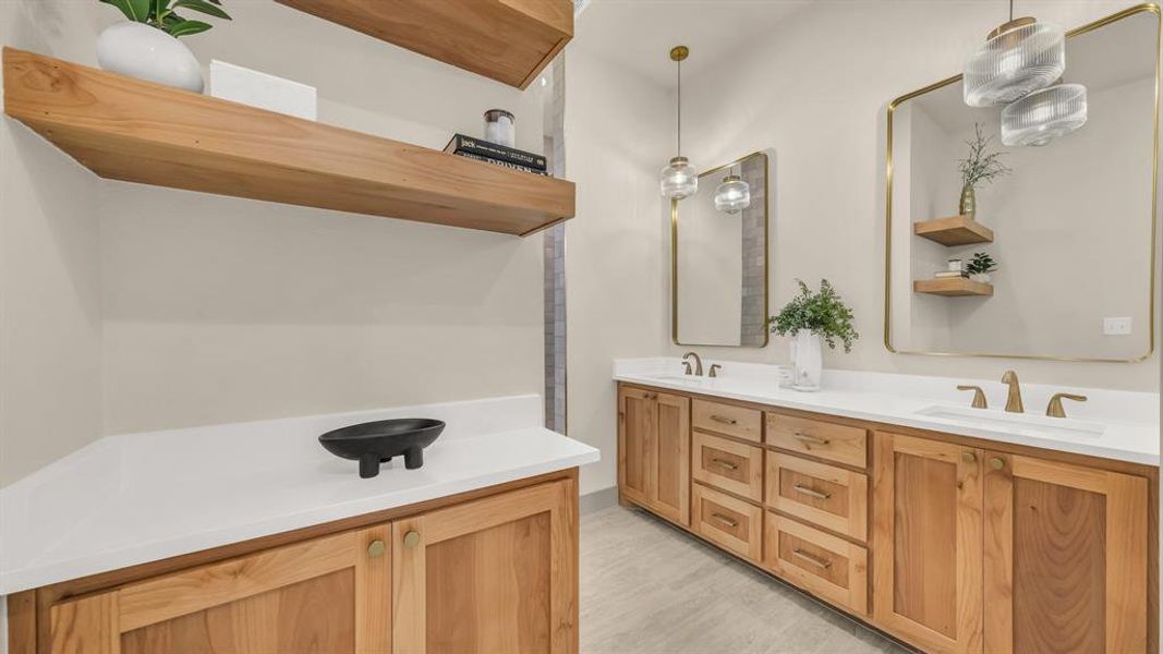 Furnished interior view inside a new home in , Aledo (Image 31).