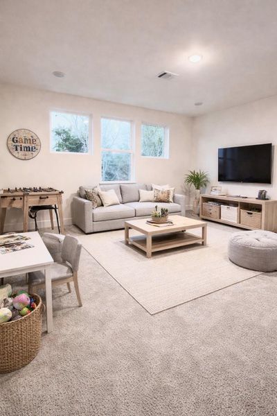 Large flex space (Virtually staged)