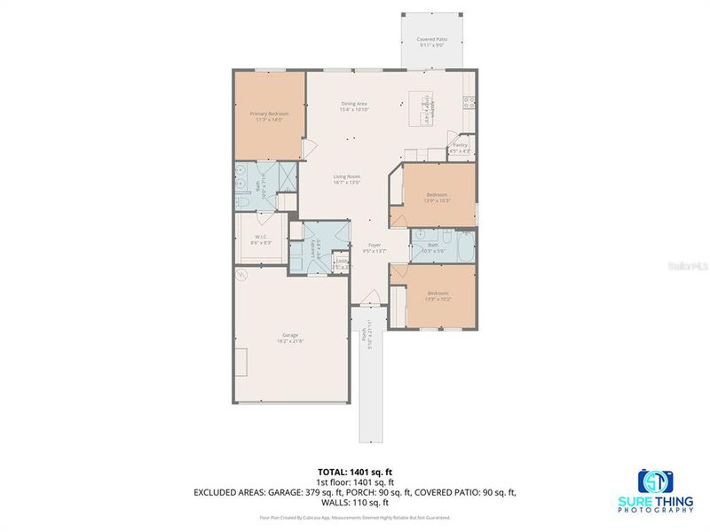 2D floor plan layout of this home in , Edgewater, FL (Image 4).