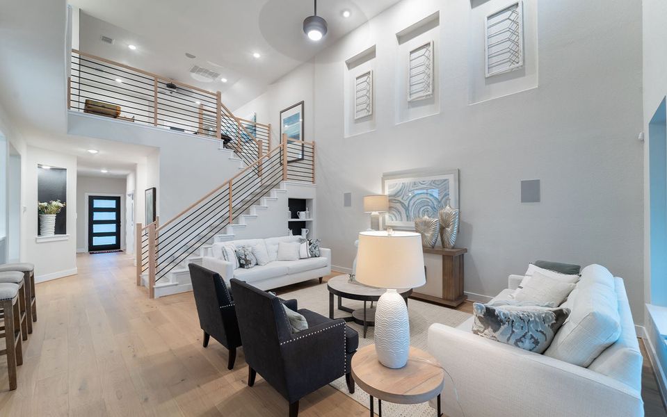 Representative furnished interior of a home built from the Dakota by CastleRock Communities in Hughes Landing, Dickinson (Image 9).