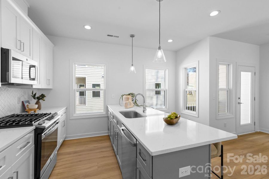 Furnished interior view inside a new home in , Charlotte (Image 10).