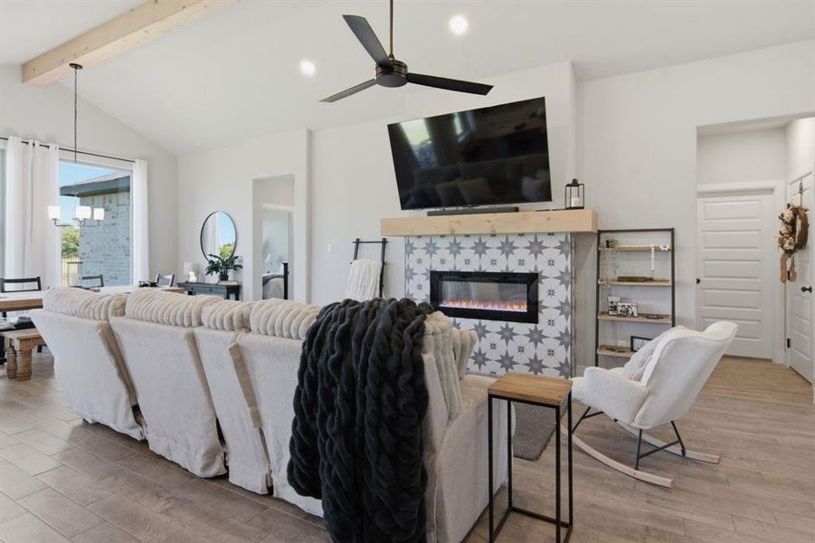 Furnished interior view inside a new home in , Burleson (Image 16).
