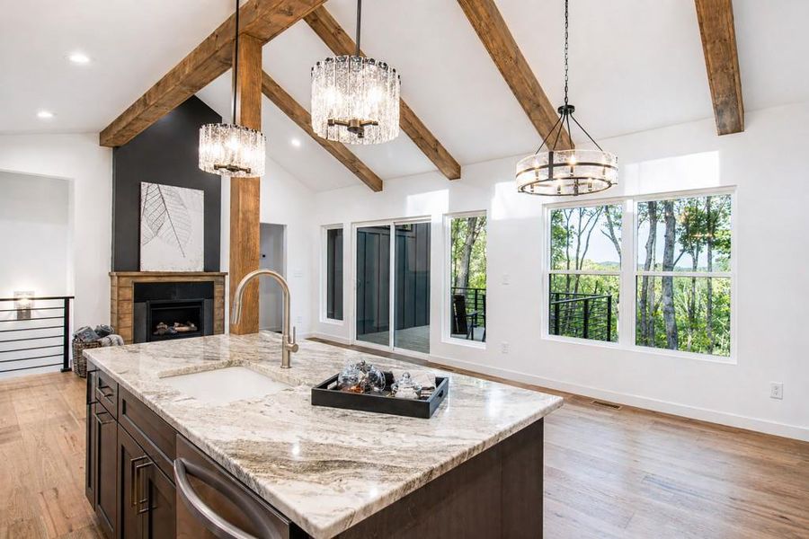 Furnished interior view inside a new home in , Blue Ridge (Image 11).