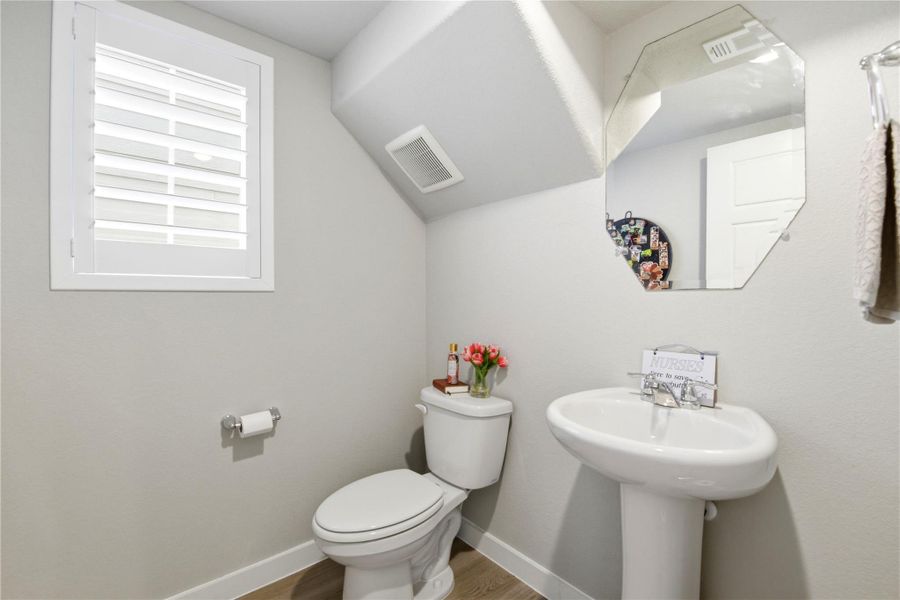 Furnished interior view inside a new home in Dunvale Village - Townhome Collection, Houston (Image 33).
