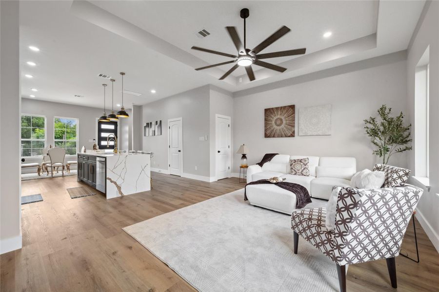 Furnished interior view inside a new home in , Houston (Image 15). Furnished interior view inside a new home in , Houston (Image 15).