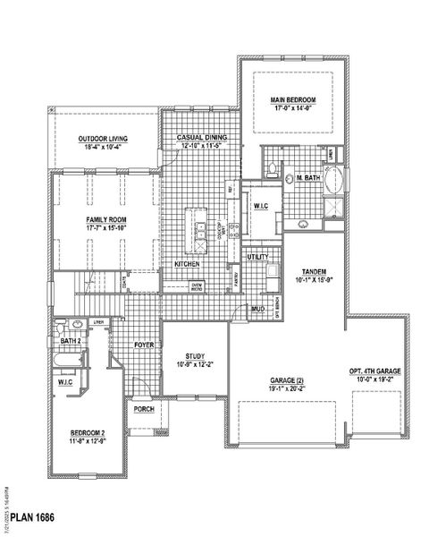 Plan 1686 1st Floor (4C)