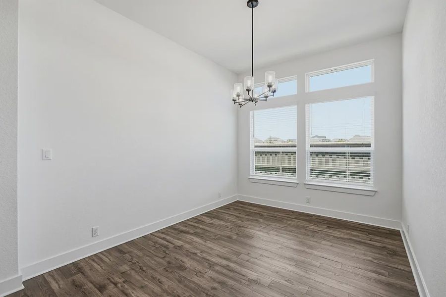 Representative unfurnished interior of a home built from the Kingston by Chesmar Homes in Prominence 60's, San Antonio (Image 24).
