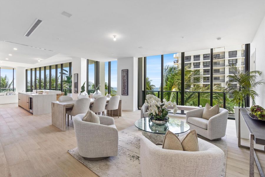 Furnished interior view inside a new home in Casamar, Pompano Beach (Image 7).