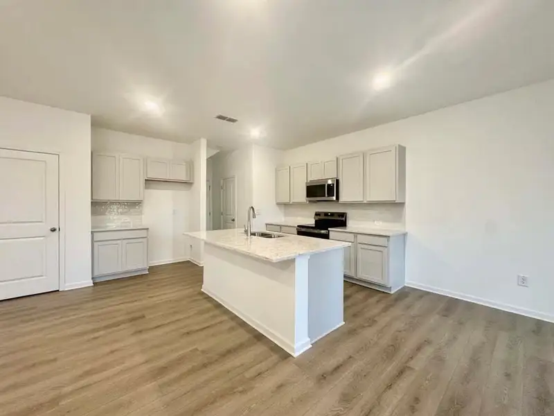 Kitchen featuring Milan Collection Finishes