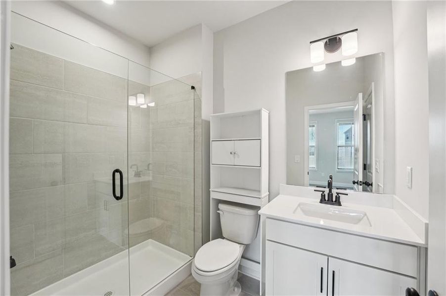 Furnished interior view inside a new home in Tiberon Woods, Cumming (Image 14). Furnished interior view inside a new home in Tiberon Woods, Cumming (Image 14).