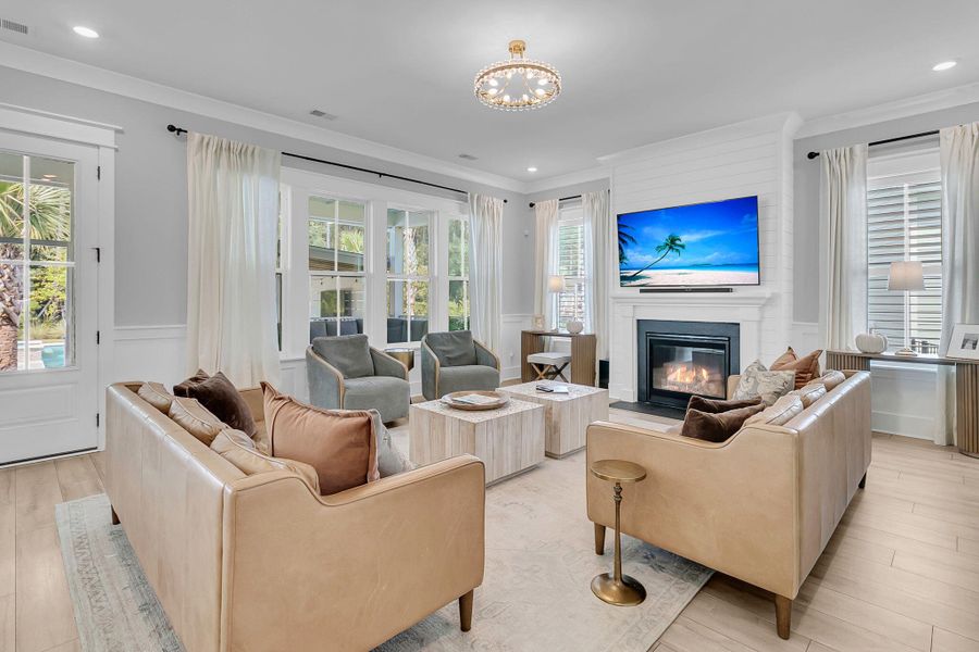 Furnished interior view inside a new home in Carolina Park: Riverside, Mount Pleasant (Image 32). Furnished interior view inside a new home in Carolina Park: Riverside, Mount Pleasant (Image 32).