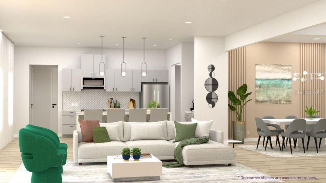 Furnished interior view inside a new home in , North Port (Image 7). Furnished interior view inside a new home in , North Port (Image 7).