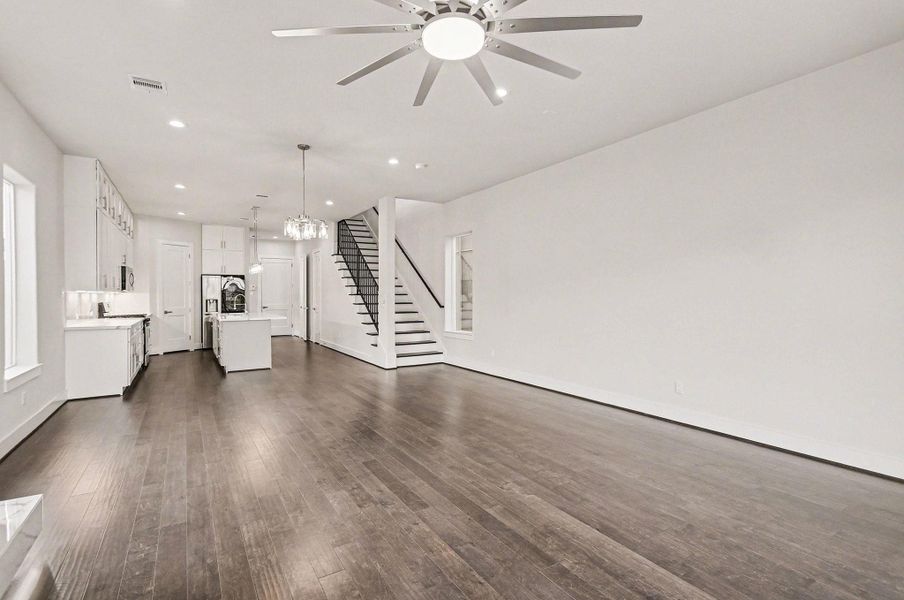 Seamless open layout designed for entertaining and everyday living.