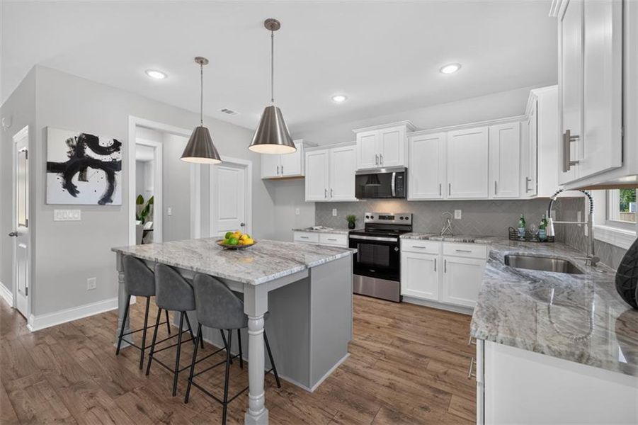 Furnished interior view inside a new home in , Buford (Image 13).