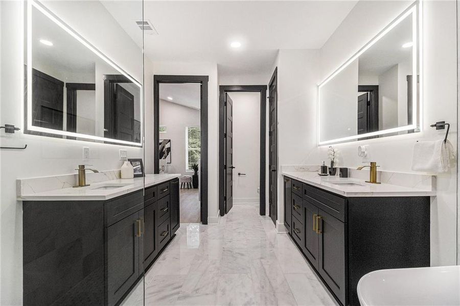 Furnished interior view inside a new home in , Atlanta (Image 18).