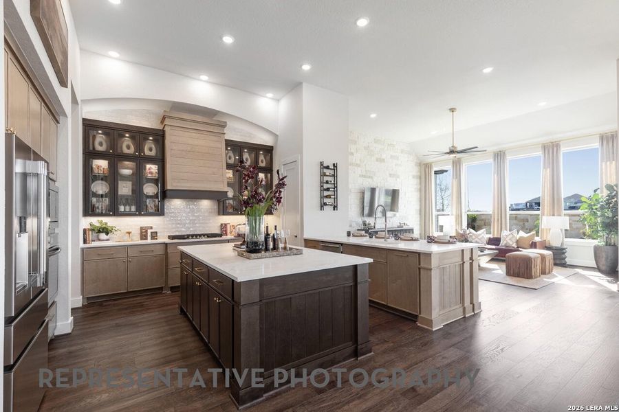 Furnished interior view inside a new home in Esperanza, Boerne (Image 14). Furnished interior view inside a new home in Esperanza, Boerne (Image 14).