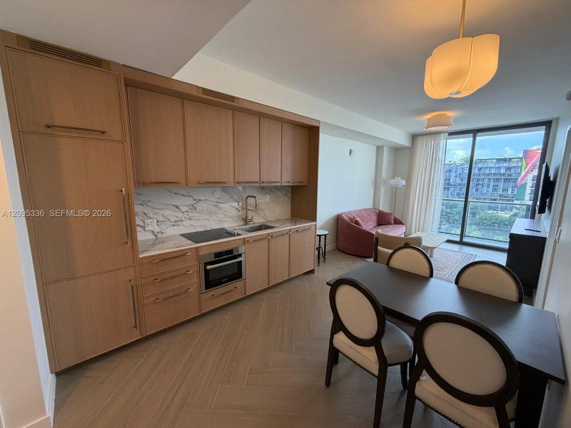 Furnished interior view inside a new home in , Miami (Image 8).