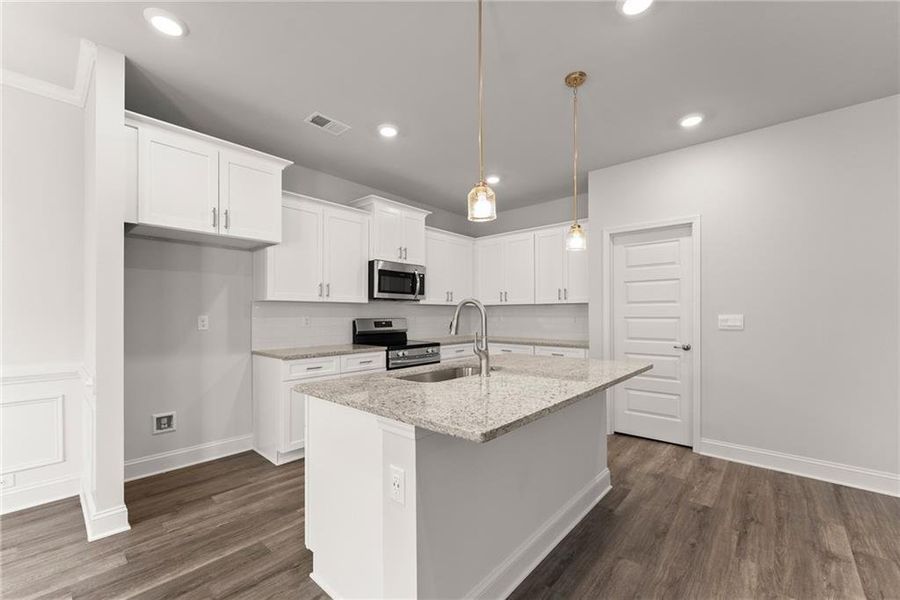 Furnished interior view inside a new home in Chambers Landing, Commerce (Image 13). Furnished interior view inside a new home in Chambers Landing, Commerce (Image 13).