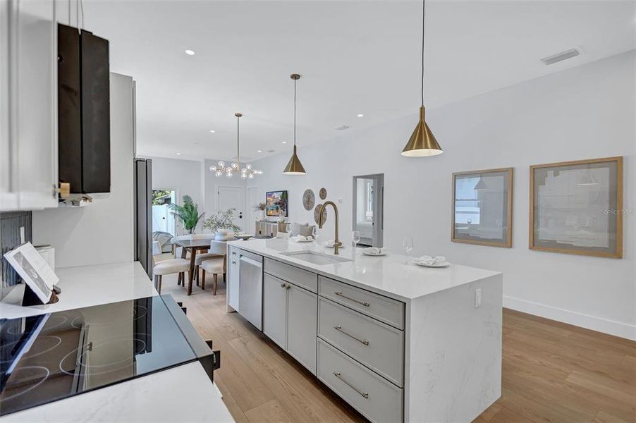 Furnished interior view inside a new home in , St. Petersburg (Image 9).