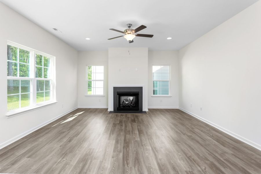 Representative unfurnished interior of a home built from the Fairfield by Keystone Homes NC in Royal Pines, Trinity (Image 32).