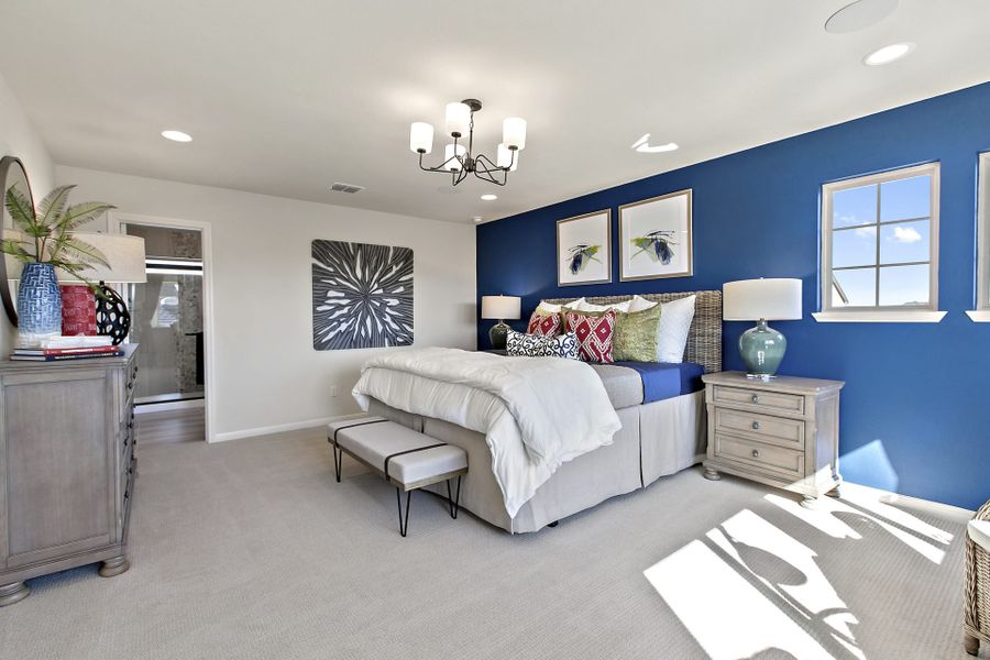 Furnished interior view inside a new home in Crosswinds, Kyle (Image 18). Furnished interior view inside a new home in Crosswinds, Kyle (Image 18).