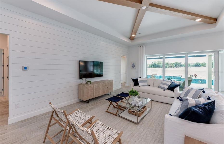 Furnished interior view inside a new home in BeachWalk by Manasota Key, Englewood (Image 10). Furnished interior view inside a new home in BeachWalk by Manasota Key, Englewood (Image 10).