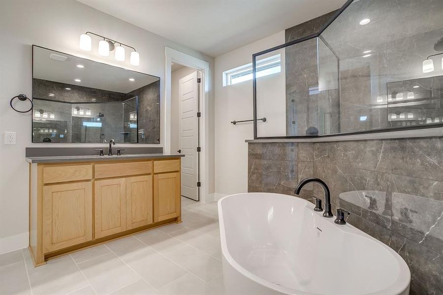 Furnished interior view inside a new home in Waterfall Ranch Estates, Waxahachie (Image 9).