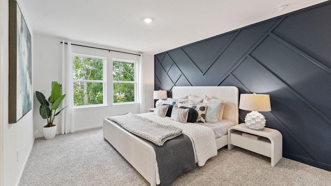 Furnished interior view inside a new home in Mansfield Estates, Houston (Image 19).