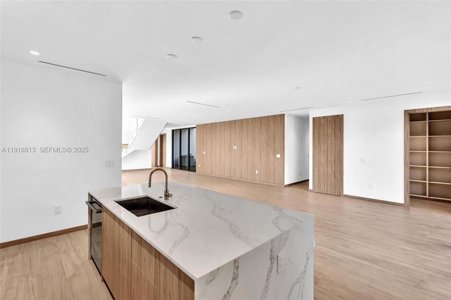 Furnished interior view inside a new home in , Miami (Image 17).