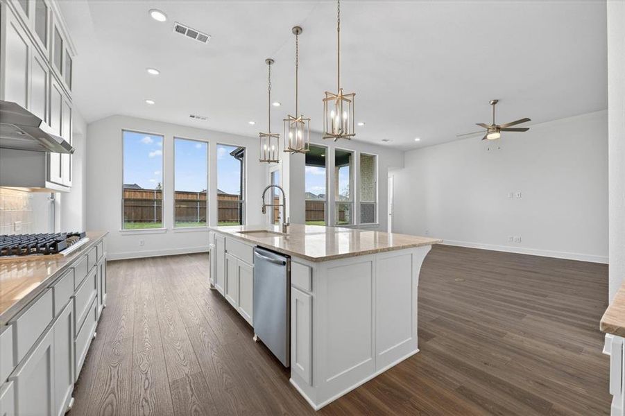 Furnished interior view inside a new home in Wildflower Ranch, Dish (Image 5).