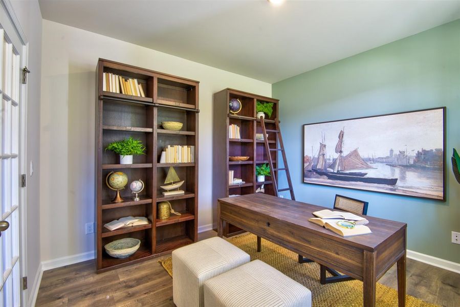 Representative furnished interior of a home built from the HAYDEN by D.R. Horton in Raven Ridge, Lexington (Image 7).