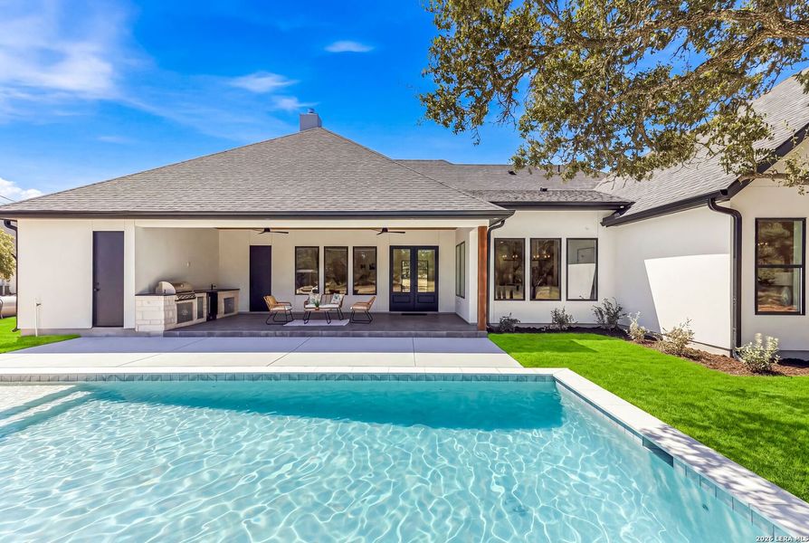 Exterior details and patio area of a home in , Boerne (Image 25).