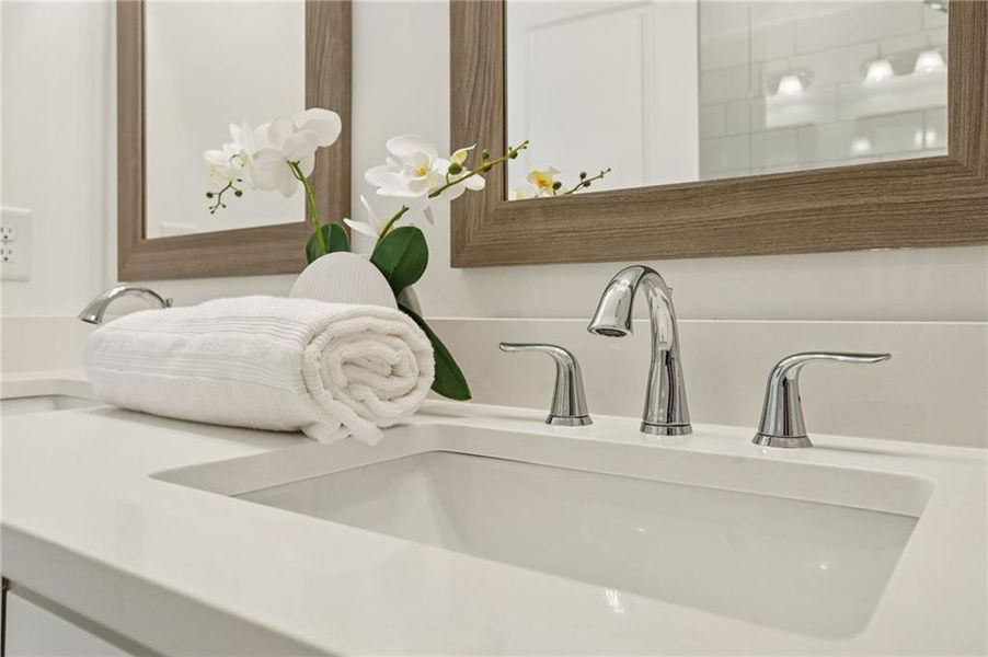 Close-up of interior finishes inside a home in Market Square at Sawnee Village, Cumming (Image 21).