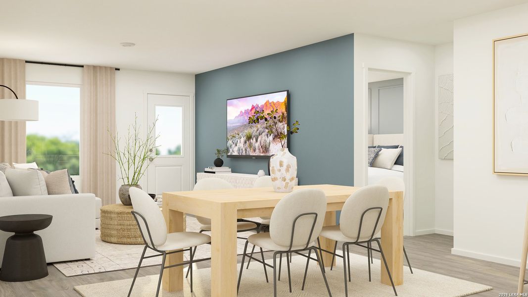 Furnished interior view inside a new home in Ruby Crossing, San Antonio (Image 25). Furnished interior view inside a new home in Ruby Crossing, San Antonio (Image 25).