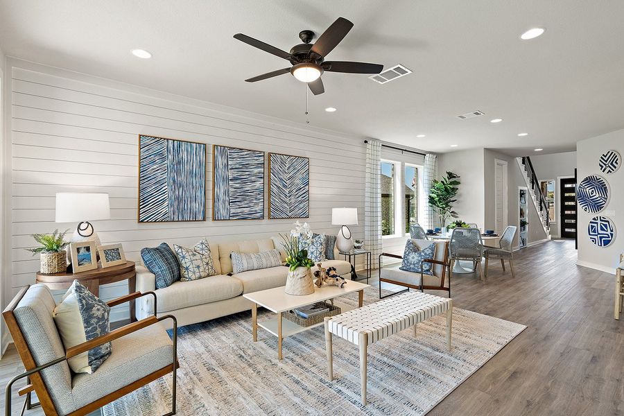 Furnished interior view inside a new home in Flora, Hutto (Image 17). Furnished interior view inside a new home in Flora, Hutto (Image 17).