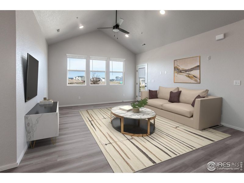 Furnished interior view inside a new home in Raindance Condos, Windsor (Image 14).