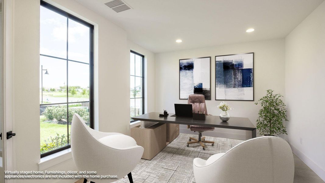 Furnished interior view inside a new home in Santa Rita Ranch - Eldorado, Liberty Hill (Image 6).
