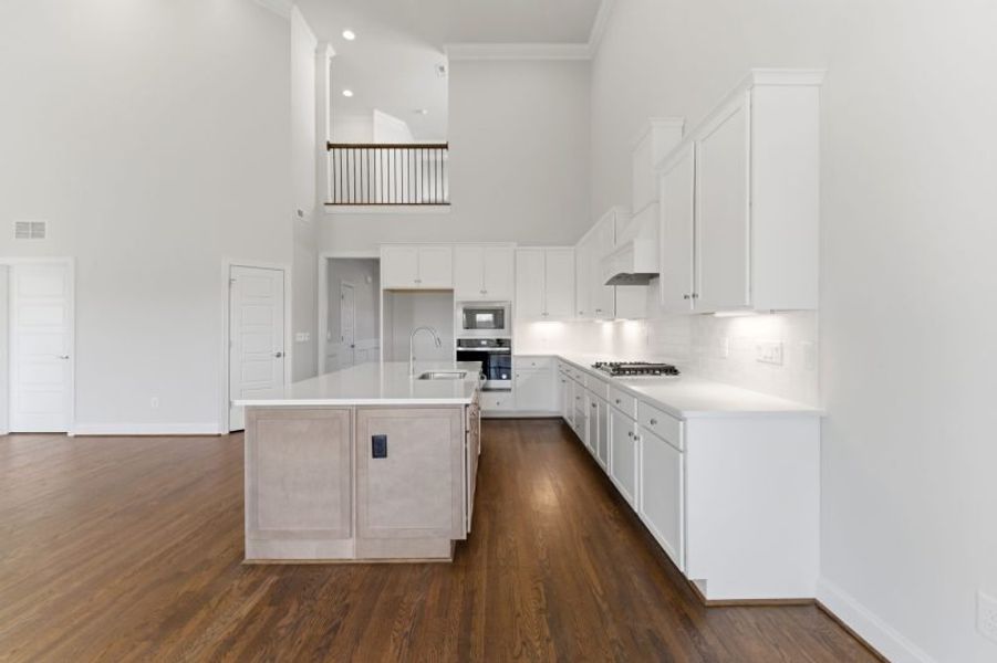 Representative furnished interior of a home built from the Hampton by Keystone Homes NC in Preserve at Carriage Cove, Oak Ridge (Image 19).
