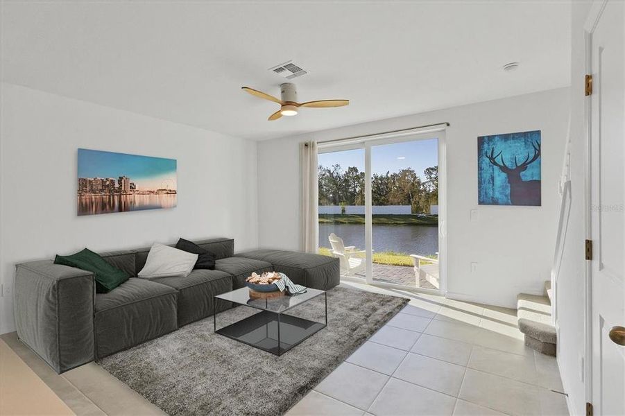Furnished interior view inside a new home in , Bradenton (Image 9). Furnished interior view inside a new home in , Bradenton (Image 9).