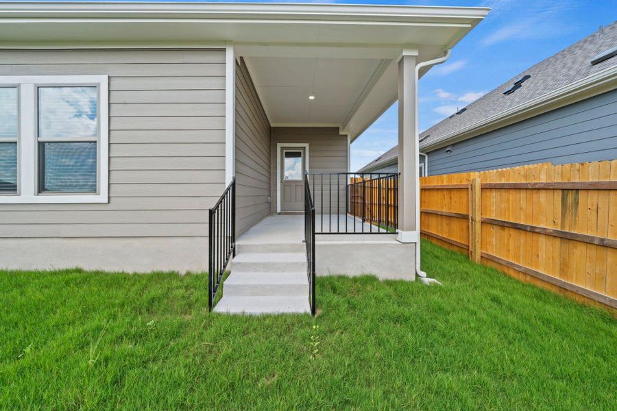 Rear Covered Patio