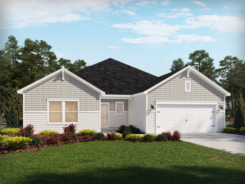 Representative exterior photo of a completed home built from the Kensington by Meritage Homes in Calabash Station, Calabash, NC (Image 3). Representative exterior photo of a completed home built from the Kensington by Meritage Homes in Calabash Station, Calabash, NC (Image 3).