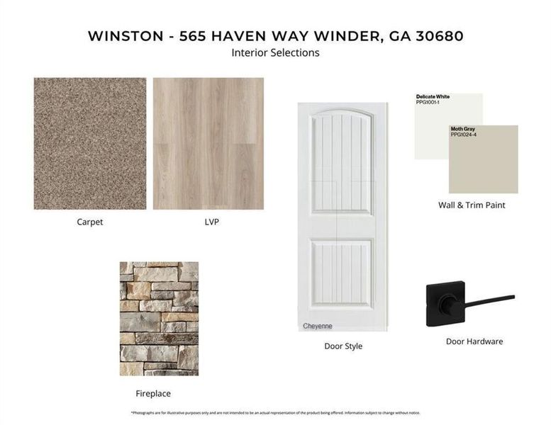 Sample of building materials used in homes in Stonehaven, Winder (Image 7).