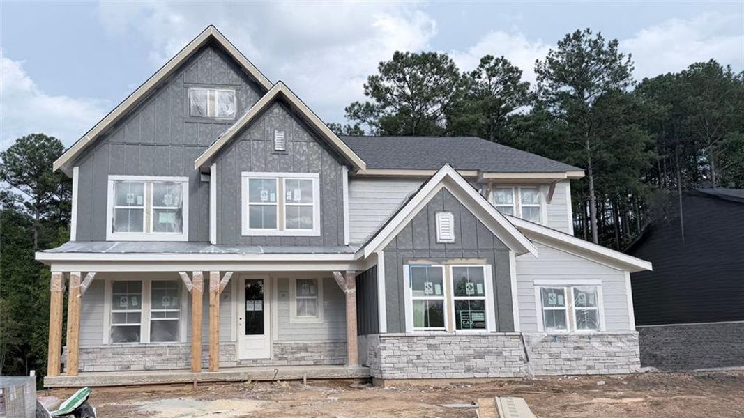 In-progress construction of a new home in Governor’s Preserve, Canton, GA (Image 10).