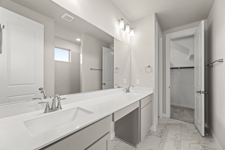 Furnished interior view inside a new home in Hillside Village 40s, Celina (Image 11).