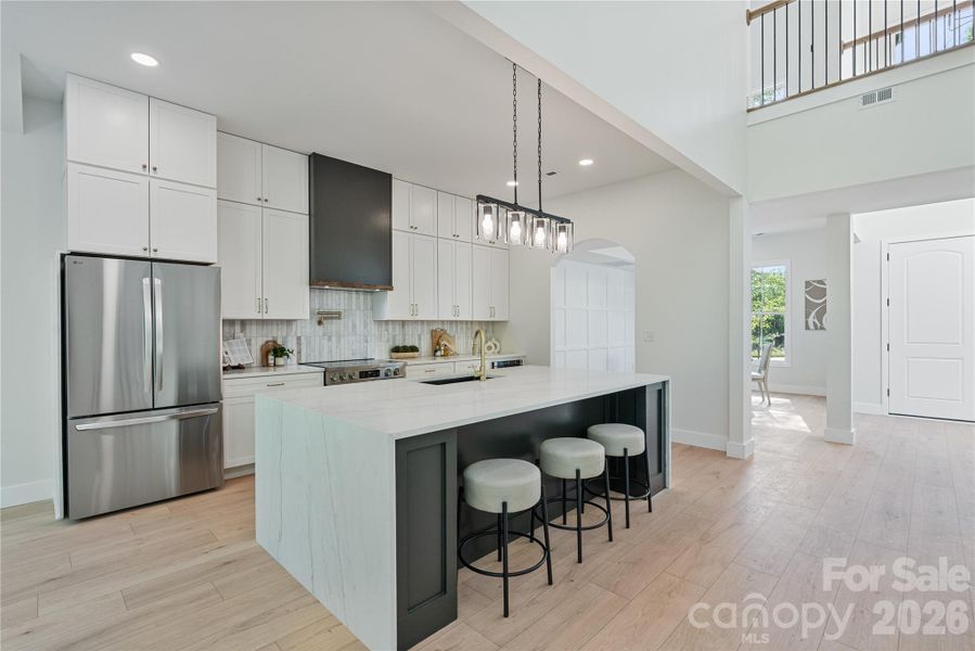 Furnished interior view inside a new home in , Clover (Image 19).