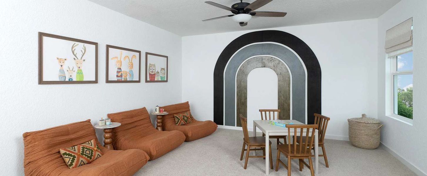 Representative furnished interior of a home built from the Jordan by Ashton Woods in The Wilder, Adkins (Image 14).